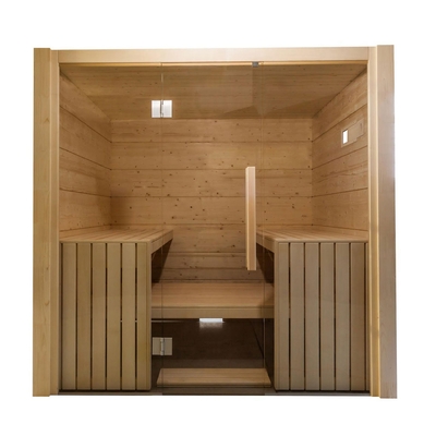 Kanada Hemlock Dry Sauna Room 220V Tradycyjny Nordic Świerk Drewniany