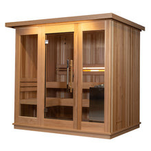 4-6 osób Tradycyjne sauny 9kw Indoor Nordic Spruce Dry z podgrzewaczem Harvia