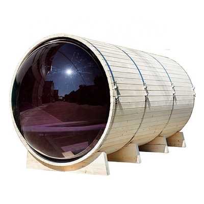 Red Cedar Sauna Sauna Zewnętrzna Sauna Zewnętrzna Sucha Parowa Okrągła Sauna Zewnętrzna