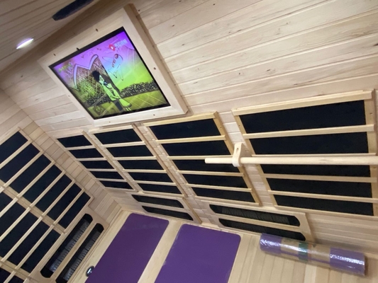 Wielofunkcyjna joga na podczerwień Sauna zewnętrzna Hemlock 110V / 220V