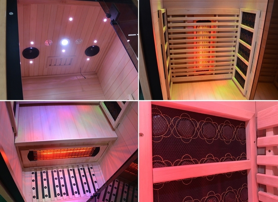 Shape Room Sauna na daleką podczerwień Spa fińska mini sauna na pół ciała 100 kg