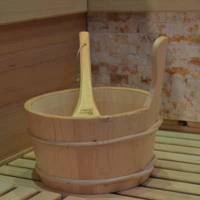Parowa sucha zewnętrzna tradycyjna sauna Komputerowy panel sterowania z litego drewna Nowoczesna sauna cykuty