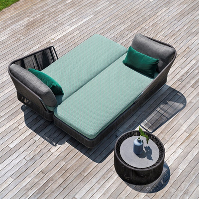Patio Leisure Outdoor Szezlong Daybed Umowa jakości Krzesło ogrodowe Baech Garden
