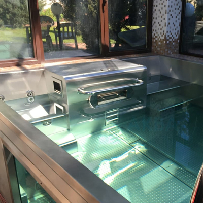 Piękny hydromasaż Garden Metal Frame modułowy basen wewnętrzny Swim Spa Luxury 12x24 Inground Pool