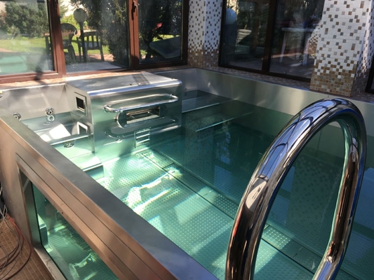 Piękny hydromasaż Garden Metal Frame modułowy basen wewnętrzny Swim Spa Luxury 12x24 Inground Pool