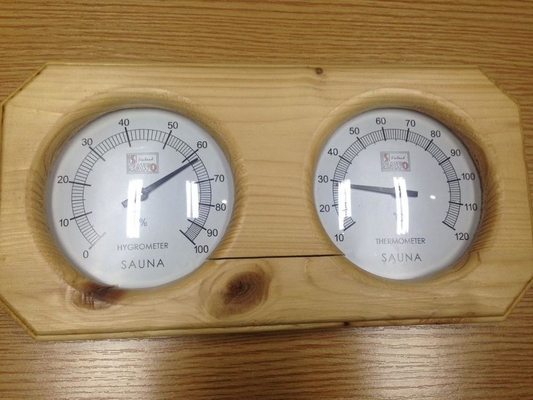 Sucha Łaźnia Parowa Drewniana Sauna Termohigrometr