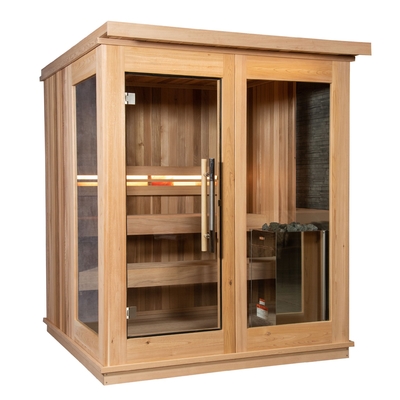 Kryty Tradycyjny Jasny Cykuty 4-6 Osób Sauna Sauna Kabina
