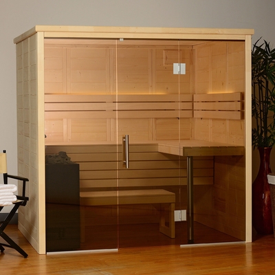 Świerk Indoor 3-4 osobowa tradycyjna sucha sauna z kamieniami do sauny