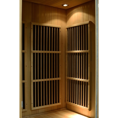 Sauna wewnętrzna na daleką podczerwień Pokój 2-4 osób Kanadyjski Hemlock Drewniany 9KW