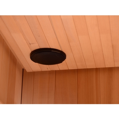 Sauna wewnętrzna na daleką podczerwień Pokój 2-4 osób Kanadyjski Hemlock Drewniany 9KW