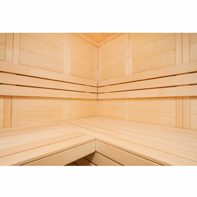 8kw tradycyjna sauna parowa kryty solidny Nordic Spruce SS zawiasy