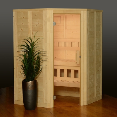 6kw Tradycyjna sucha sauna ETL 2-osobowa Nordic Spruce Steam Sauna Room