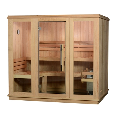 220V sucha parowa tradycyjna sauna kryty drewno czerwony cedr ETL