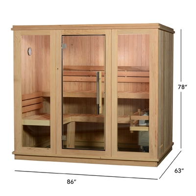 220V sucha parowa tradycyjna sauna kryty drewno czerwony cedr ETL