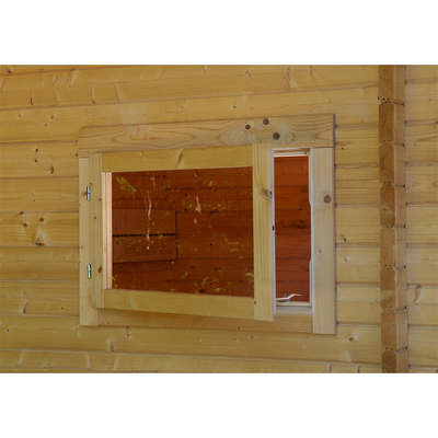 Outdoor Nordic Spruce Drewniana 6-osobowa kabina do sauny na podczerwień Tradycyjna